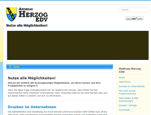 Tablet Screenshot of herzog-edv.de
